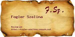 Fogler Szelina névjegykártya
